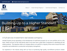 Tablet Screenshot of kendallpropertygroup.com